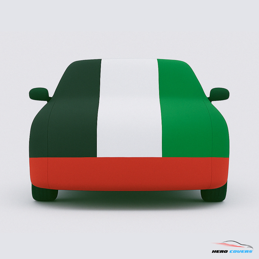 UAE Flag Design Car Cover | Premium Indoor or Outdoor Protection | HeroCovers
