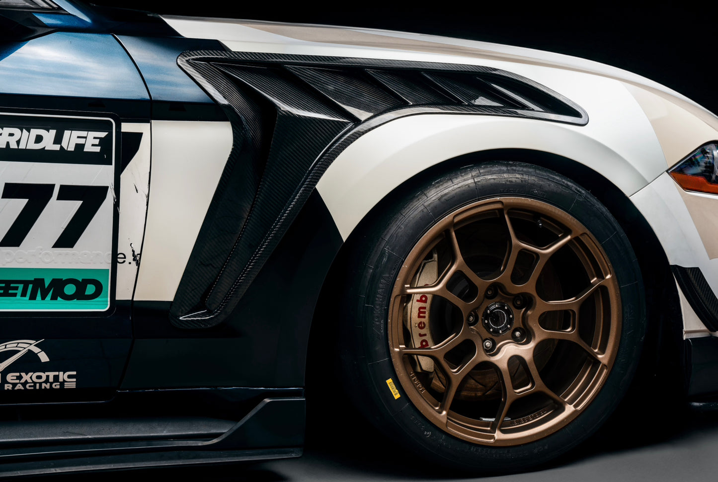 2015-2023 S550 Mustang GTD Style Fender Vent Inserts