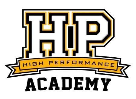 High Performance Academy logo with 'HP' on a white background