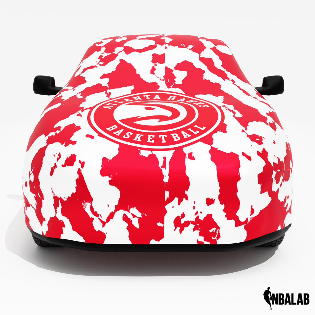 Officially Licensed Atlanta Hawks Camouflage Car Covers – Indoor & Outdoor | NBA Protection | HeroCovers