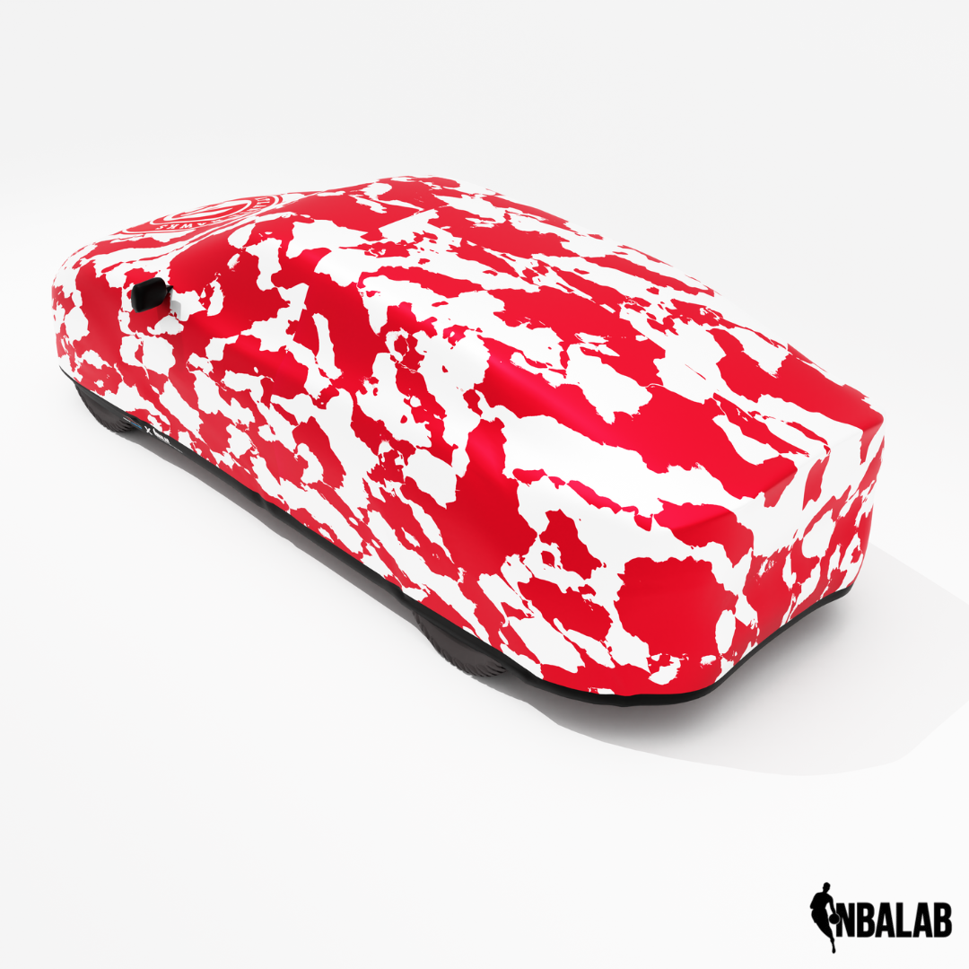 Officially Licensed Atlanta Hawks Camouflage Car Covers – Indoor & Outdoor | NBA Protection | HeroCovers