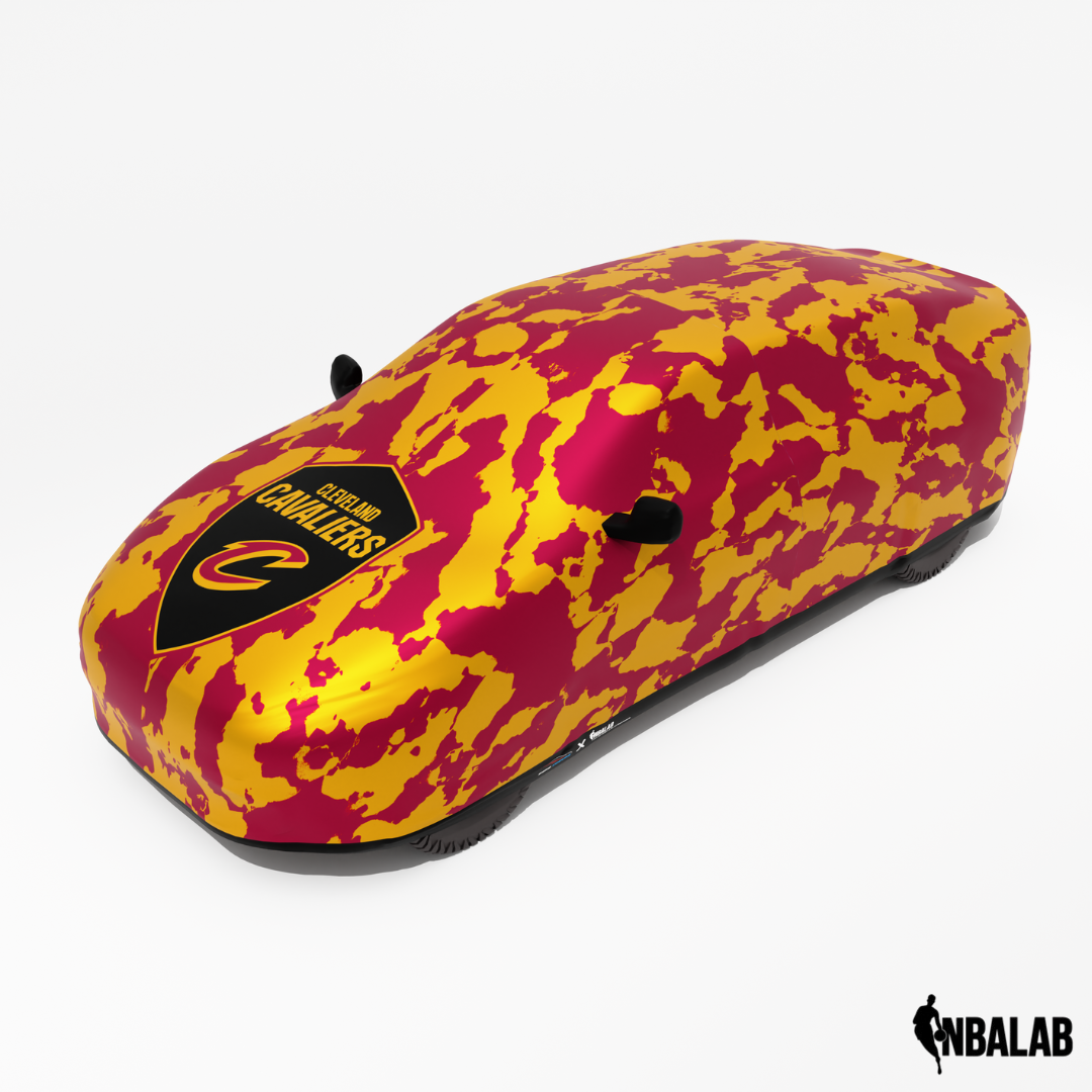 Officially Licensed Cleveland C Comouflage Car Covers – Indoor & Outdoor | NBA Protection | HeroCovers