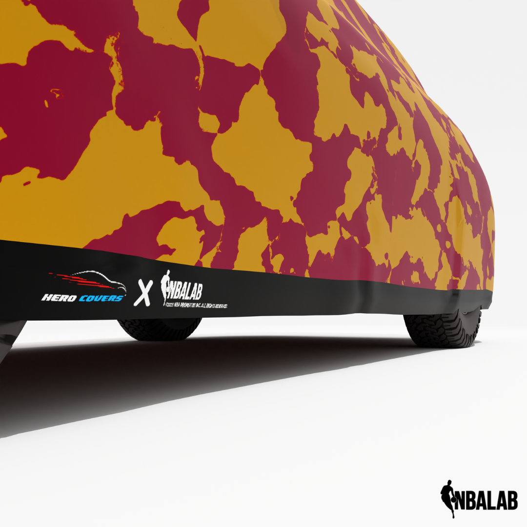 Officially Licensed Cleveland C Comouflage Car Covers – Indoor & Outdoor | NBA Protection | HeroCovers