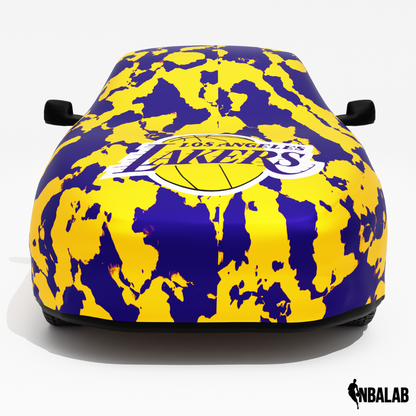 Officially Licensed Los Angeles Lakers Comouflage Car Covers – Indoor & Outdoor | NBA Protection | HeroCovers