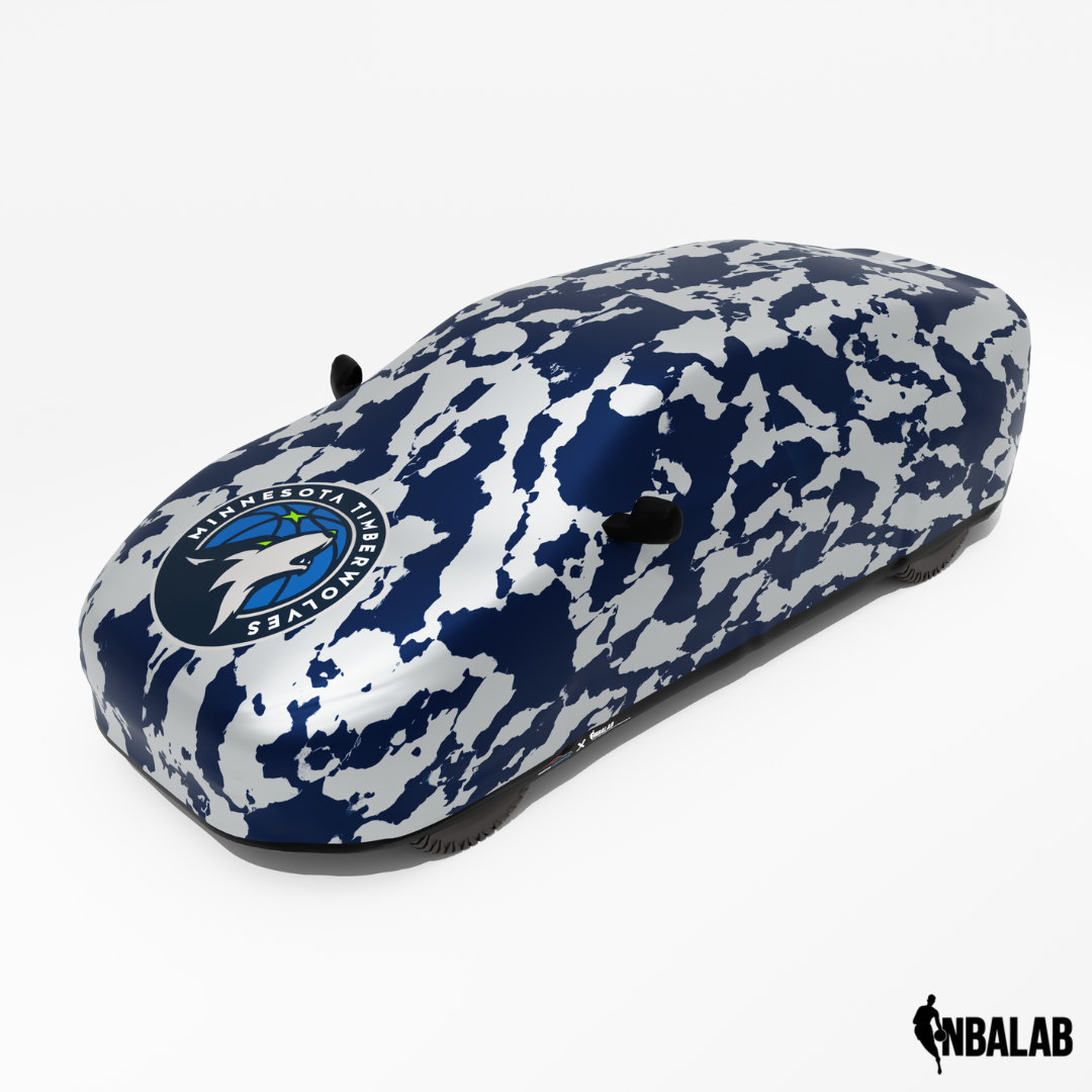 Officially Licensed Minnesota Timberwolves Comouflage Car Covers – Indoor & Outdoor | NBA Protection | HeroCovers
