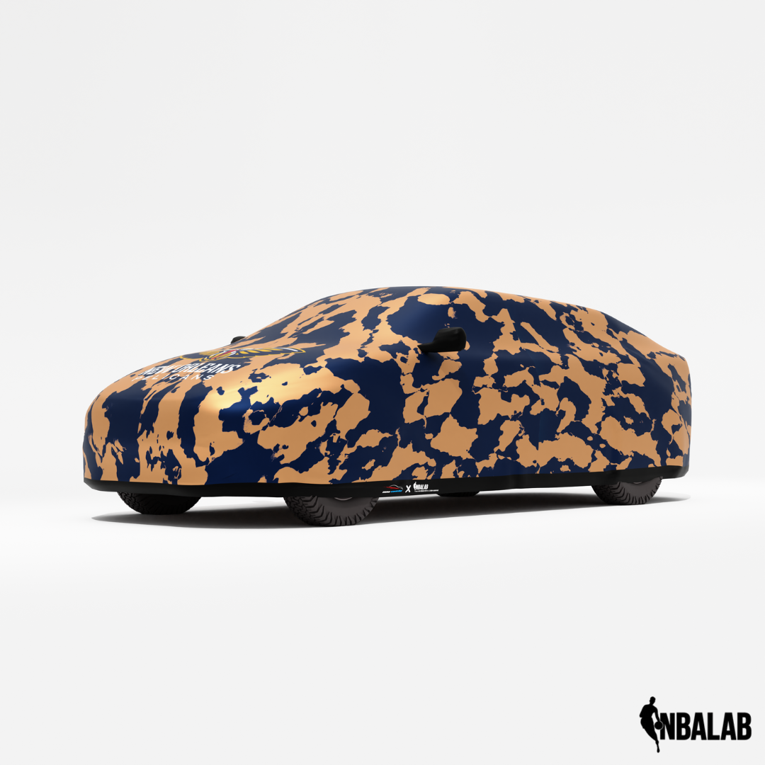 Officially Licensed New Orleans Comouflage Car Covers – Indoor & Outdoor | NBA Protection | HeroCovers
