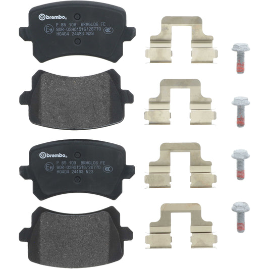 Brembo 2015 Volkswagen Tiguan/CC/Passat/ Audi Q3 QuattroRear Low-Met Brake Pad