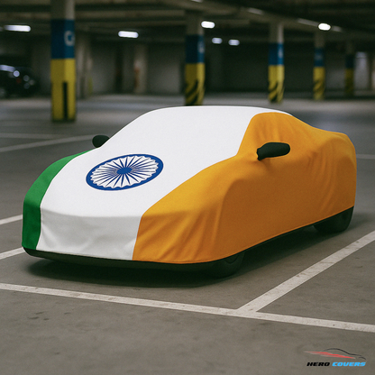 India Flag Design Car Cover | Premium Indoor or Outdoor Protection | HeroCovers