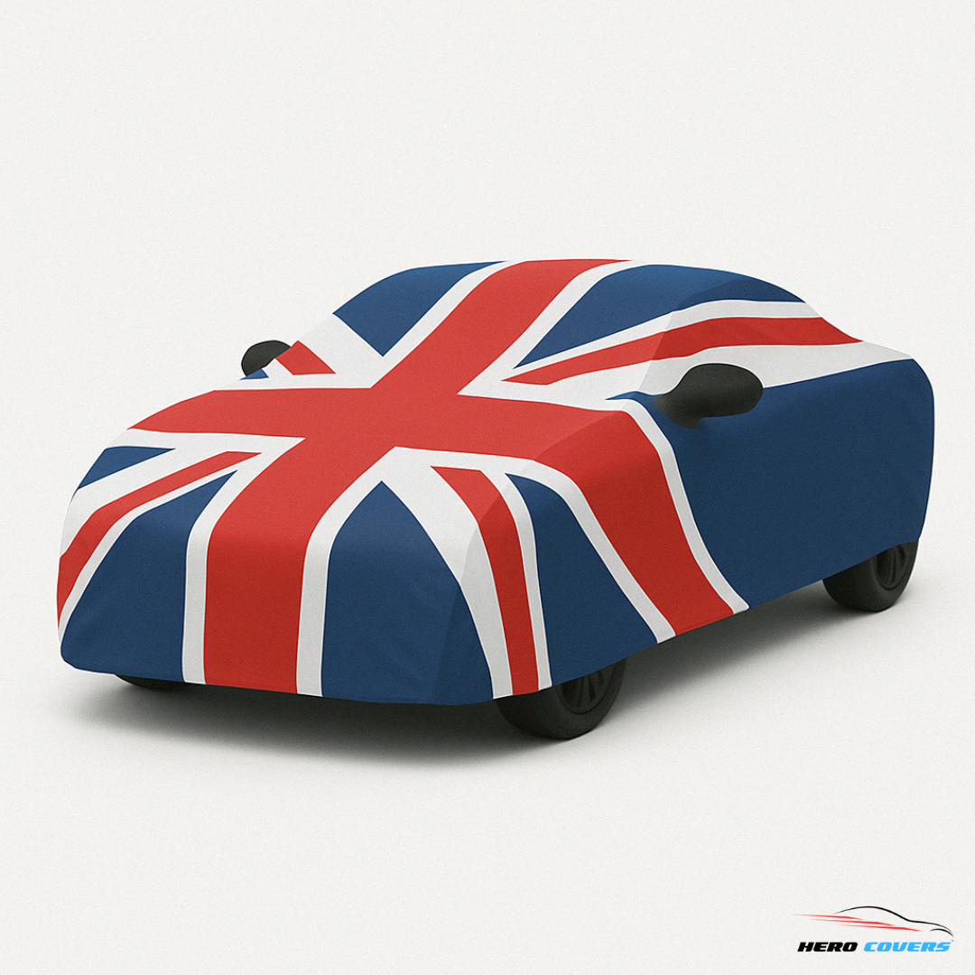 United Kingdom Flag Design Car Cover | Premium Indoor or Outdoor Protection | HeroCovers