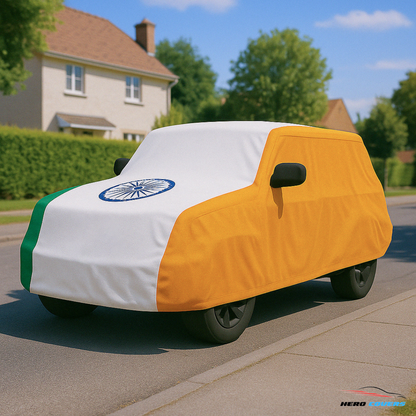 India Flag Design Car Cover | Premium Indoor or Outdoor Protection | HeroCovers