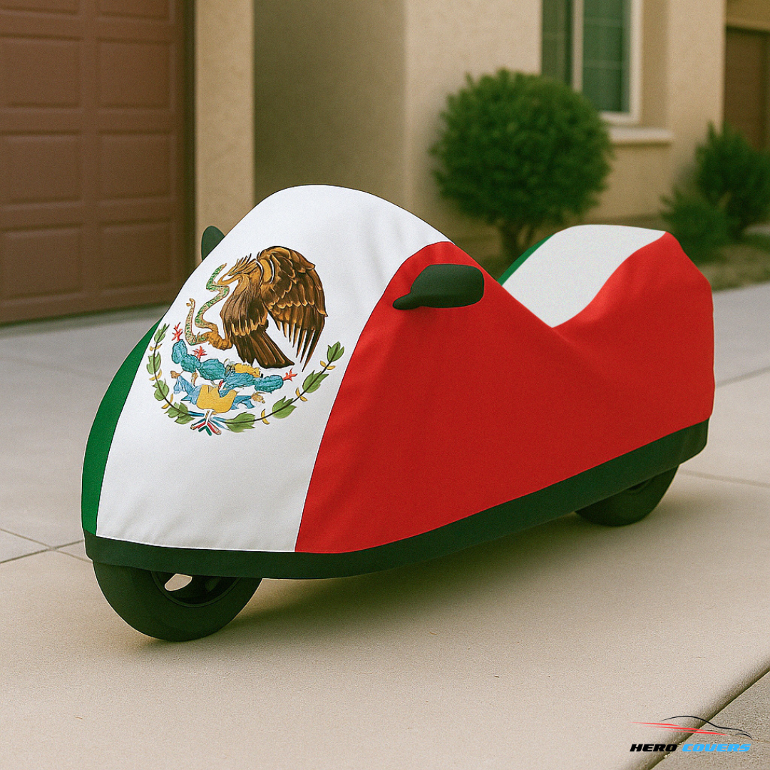 Mexico Flag Design Car Cover | Premium Indoor or Outdoor Protection | HeroCovers
