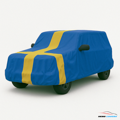 Sweden Flag Design Car Cover | Premium Indoor or Outdoor Protection | HeroCovers