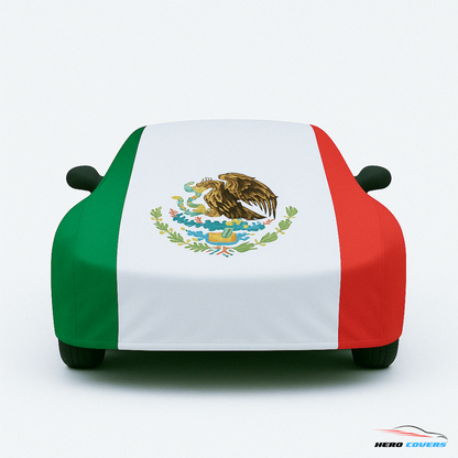 Mexico Flag Design Car Cover | Premium Indoor or Outdoor Protection | HeroCovers