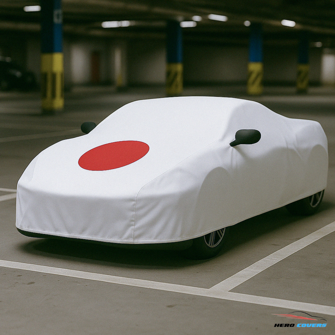 Japan Flag Design Car Cover | Premium Indoor or Outdoor Protection | HeroCovers