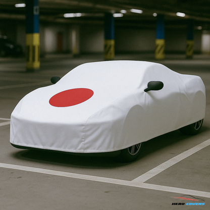 Japan Flag Design Car Cover | Premium Indoor or Outdoor Protection | HeroCovers