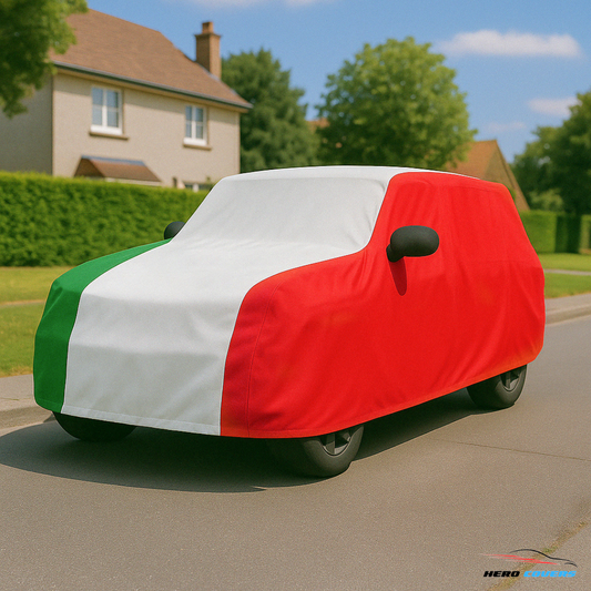 Italy Flag Design Car Cover | Premium Indoor or Outdoor Protection | HeroCovers