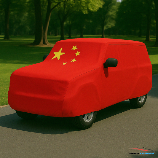 China Flag Design Car Cover | Premium Indoor or Outdoor Protection | HeroCovers
