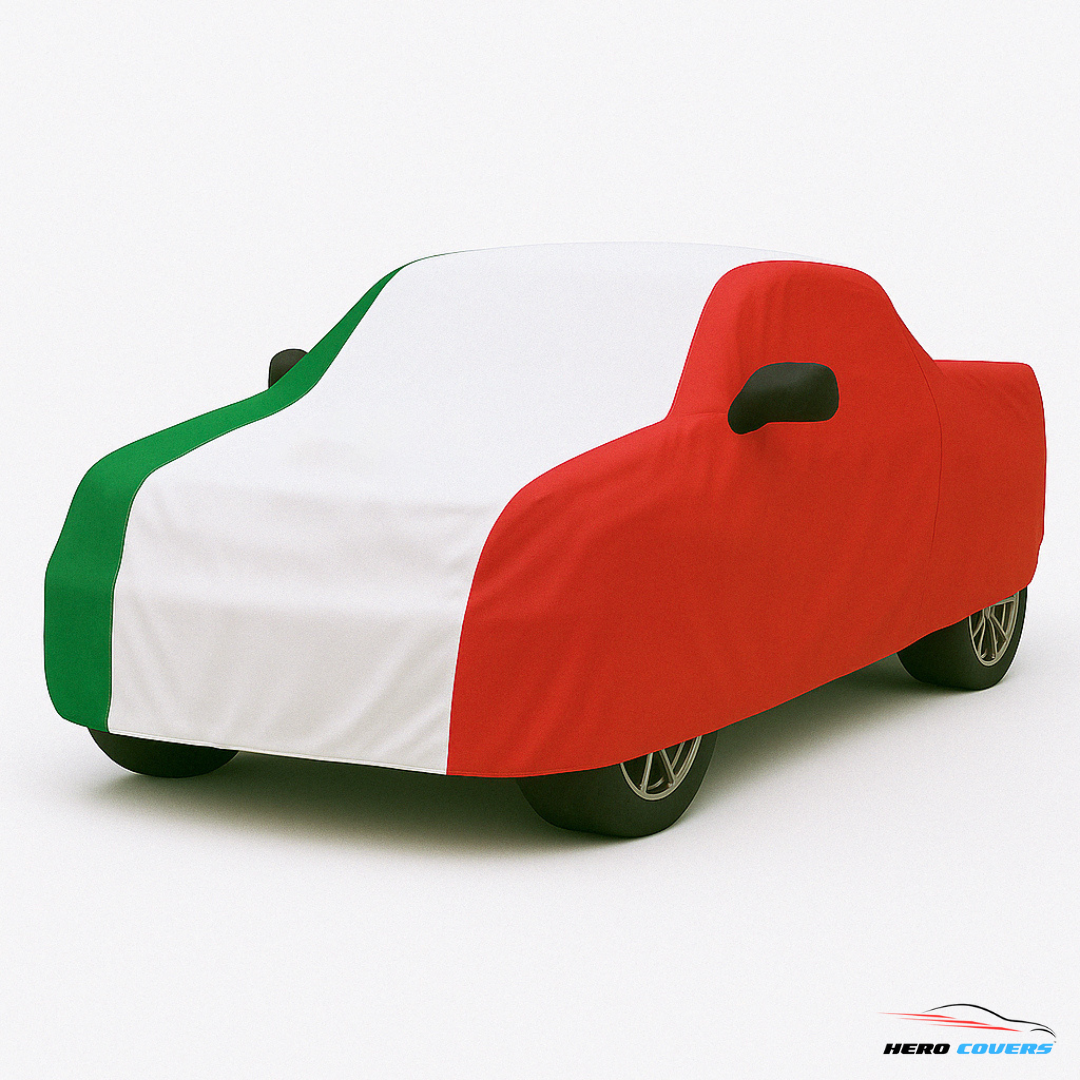 Italy Flag Design Car Cover | Premium Indoor or Outdoor Protection | HeroCovers