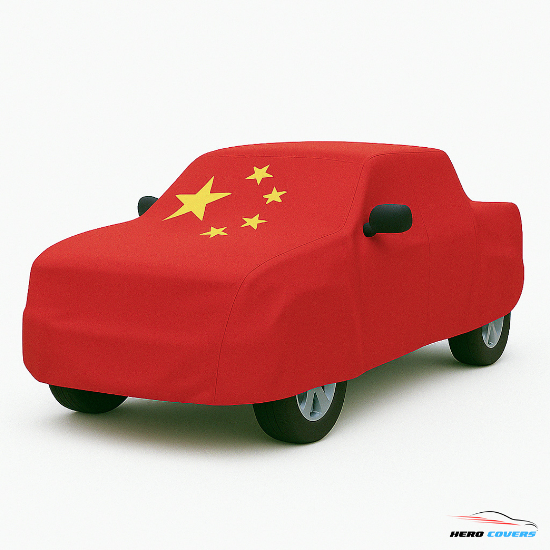 China Flag Design Car Cover | Premium Indoor or Outdoor Protection | HeroCovers