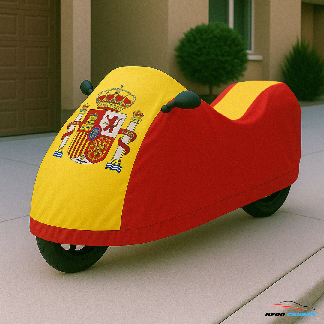 Spain Flag Design Car Cover | Premium Indoor or Outdoor Protection | HeroCovers