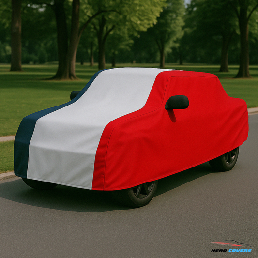 France Flag Design Car Cover | Premium Indoor or Outdoor Protection | HeroCovers