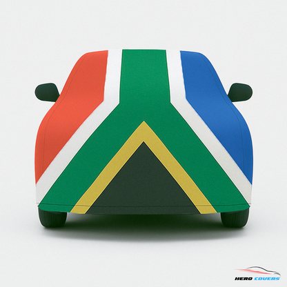 South Africa Flag Design Car Cover | Premium Indoor or Outdoor Protection | HeroCovers