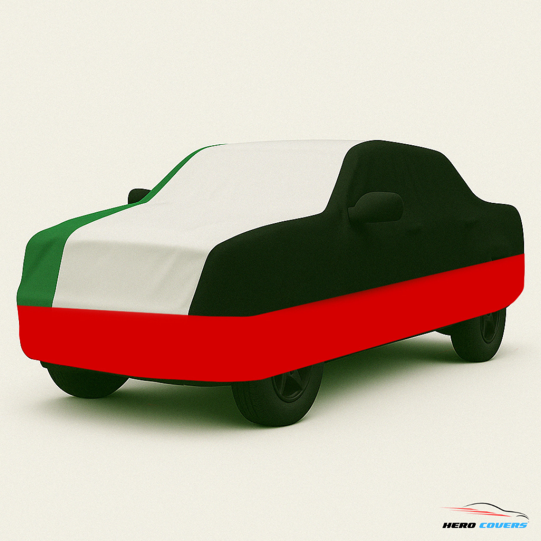 UAE Flag Design Car Cover | Premium Indoor or Outdoor Protection | HeroCovers