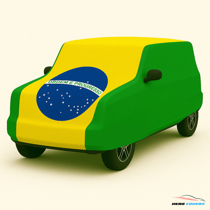 Brazil Flag Design Car Cover | Premium Indoor or Outdoor Protection | HeroCovers