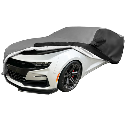 2010-2024 Camaro Ultraguard Plus Car Cover - 300D Indoor/Outdoor Protection - Gray/Black
