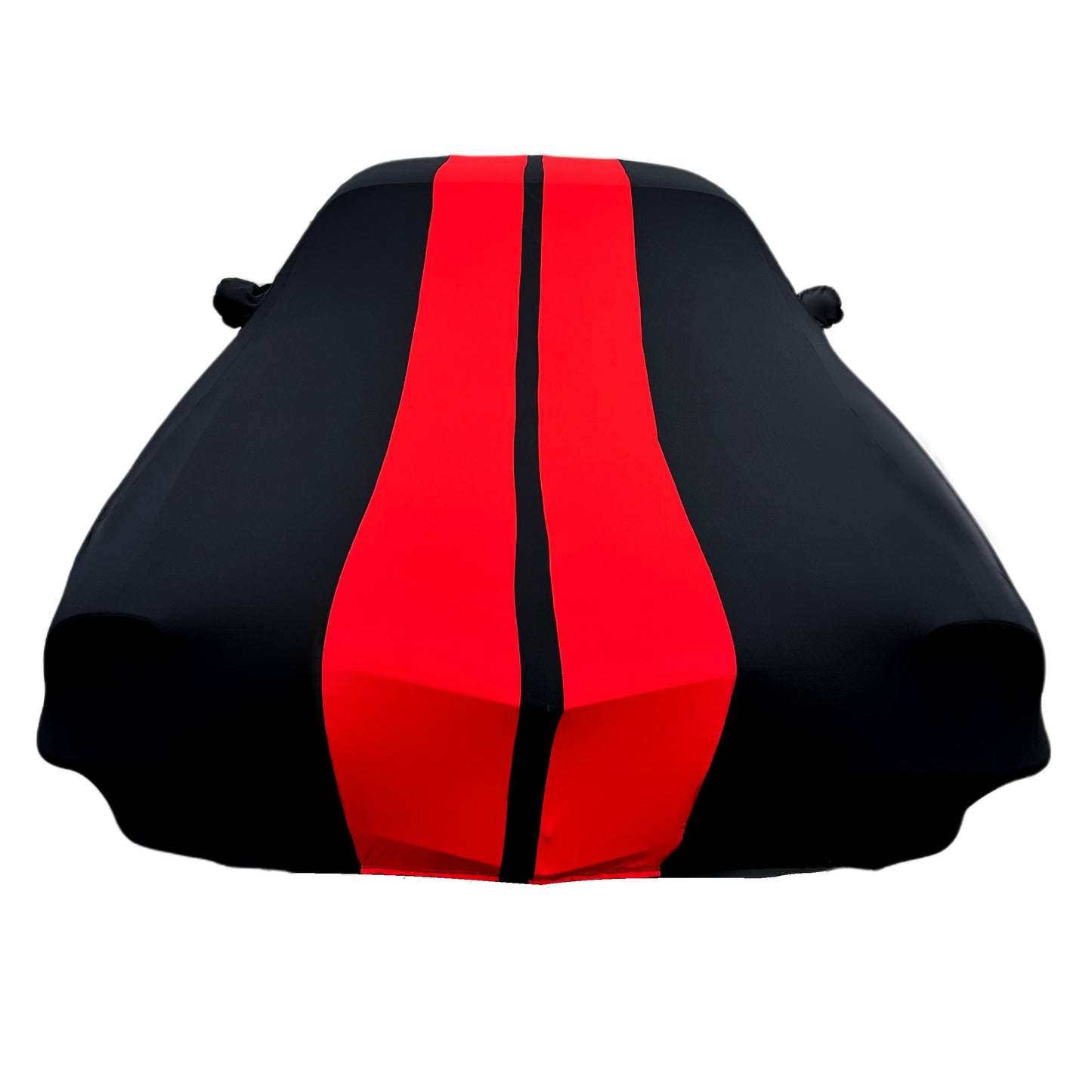 1967-1981 Camaro Ultraguard Stretch Satin Indoor Car Cover : Sport Series - Black with Red Stripes