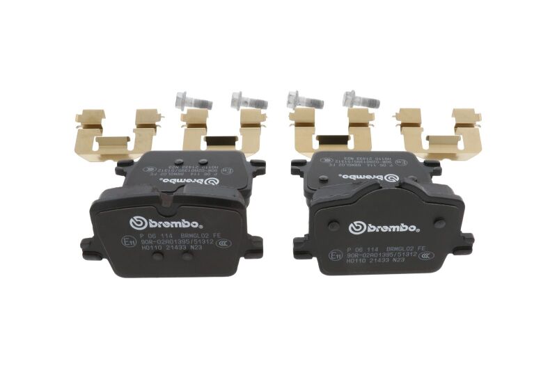 Brembo OE 2022 BMW i4/19-22 Z4/20-22 Toyota GR Supra PRIME Low-Met Brake Pad - Rear
