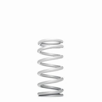QA1 2-1/2in ID High Travel Spring - 10in Length x 750lbs/in - Silver Powder Coated