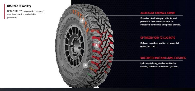 Yokohama Geolandar M/T G003 SXS Tire | 33X9.50R15 104Q