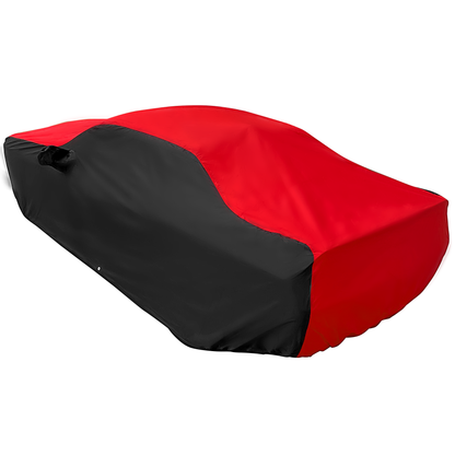 2008-2023 Dodge Challenger Ultraguard Plus Car Cover - 300D Indoor/Outdoor Protection - Red/Black