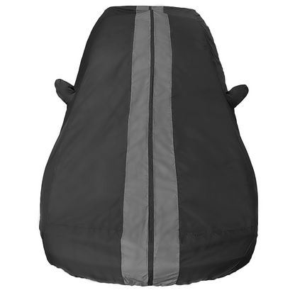 2008-2023 Dodge Challenger Ultraguard Plus Car Cover - 300D Indoor/Outdoor Protection - Black with Gray Stripes