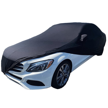 2012-2026 Mercedes AMG C 63, AMG C 43 & C300 Sedans Ultraguard Stretch Satin Indoor Car Cover - Black