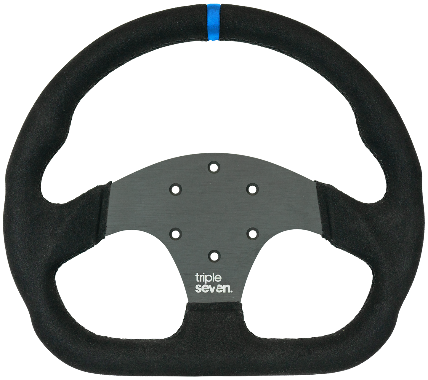 Triple Seven Steering Wheel With Colored Center Stripe