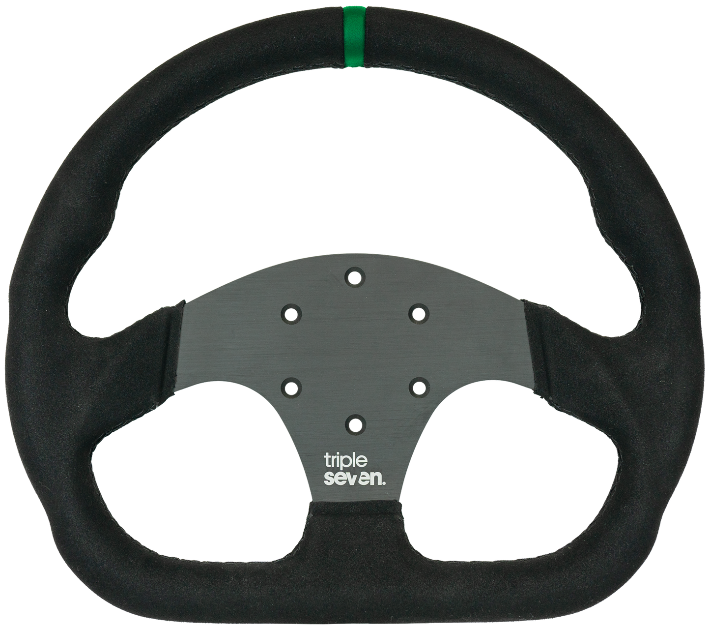 Triple Seven Steering Wheel With Colored Center Stripe