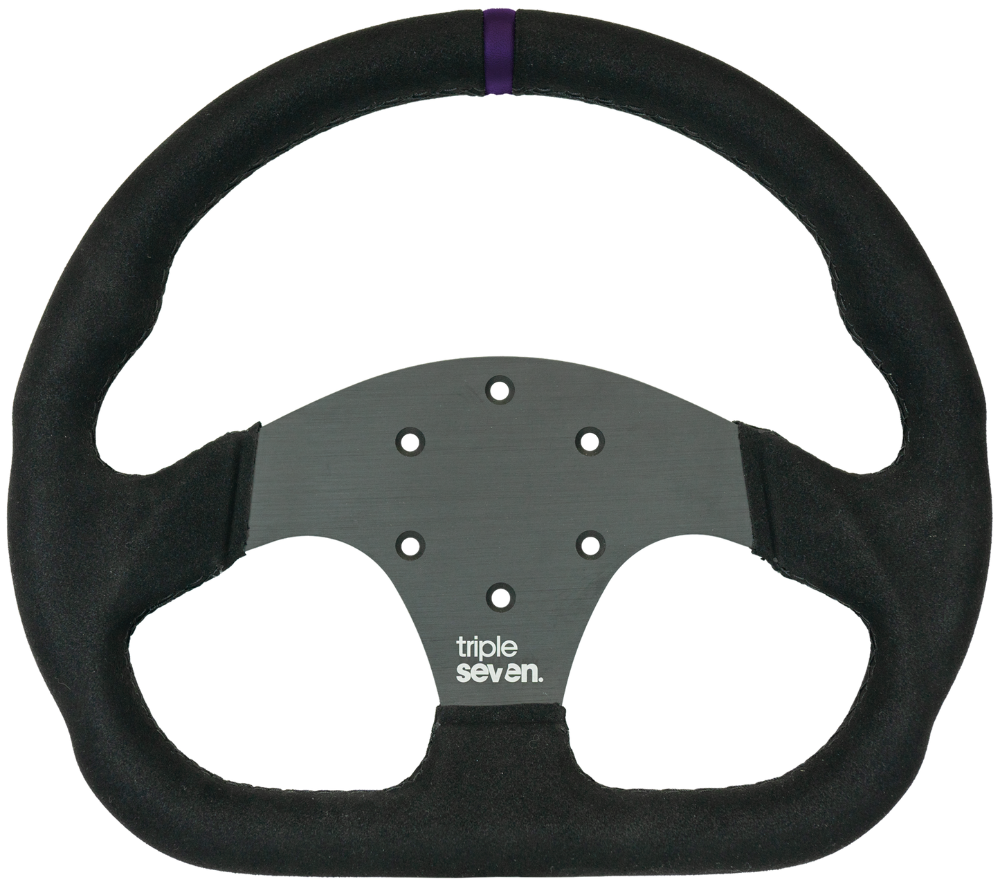 Triple Seven Steering Wheel With Colored Center Stripe