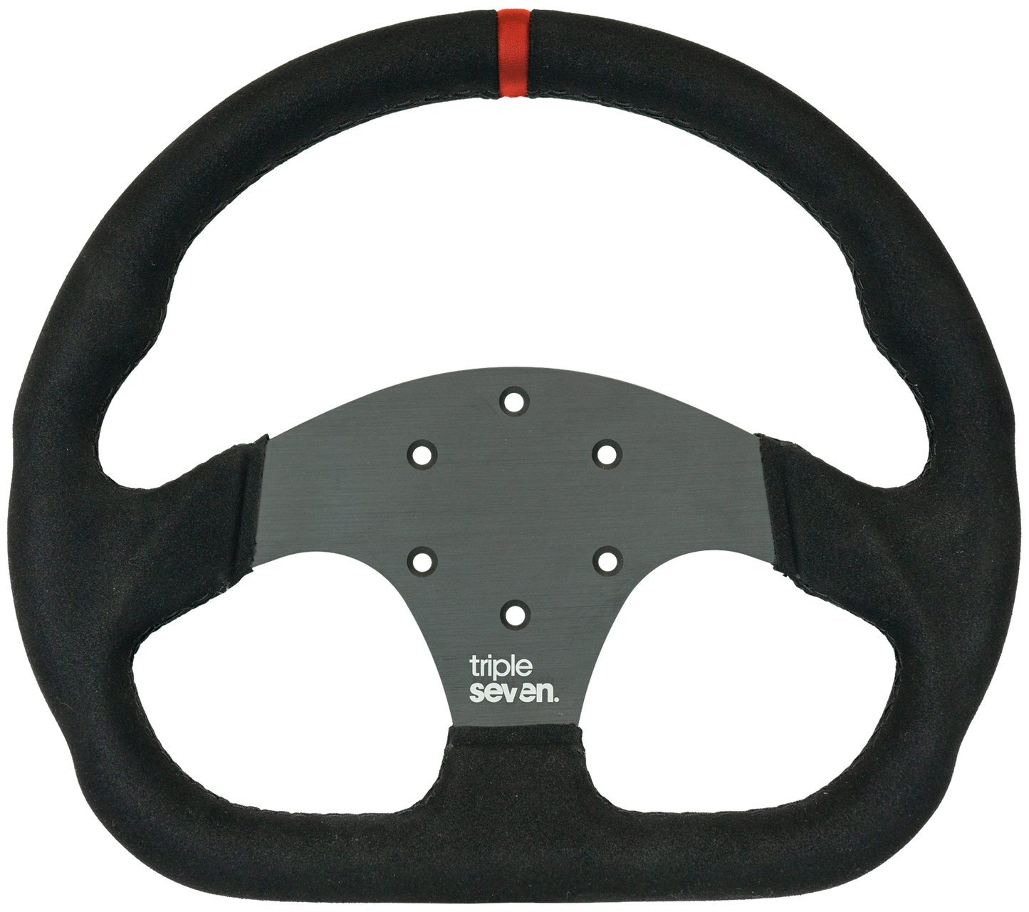 Triple Seven Steering Wheel With Colored Center Stripe