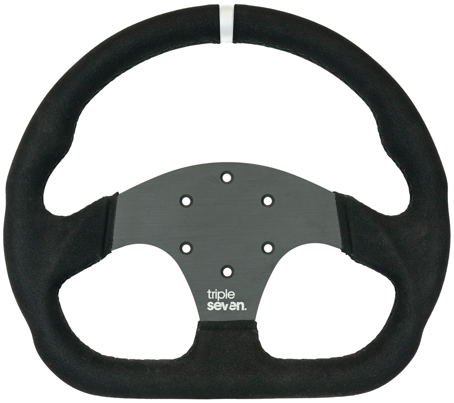 Triple Seven Steering Wheel With Colored Center Stripe