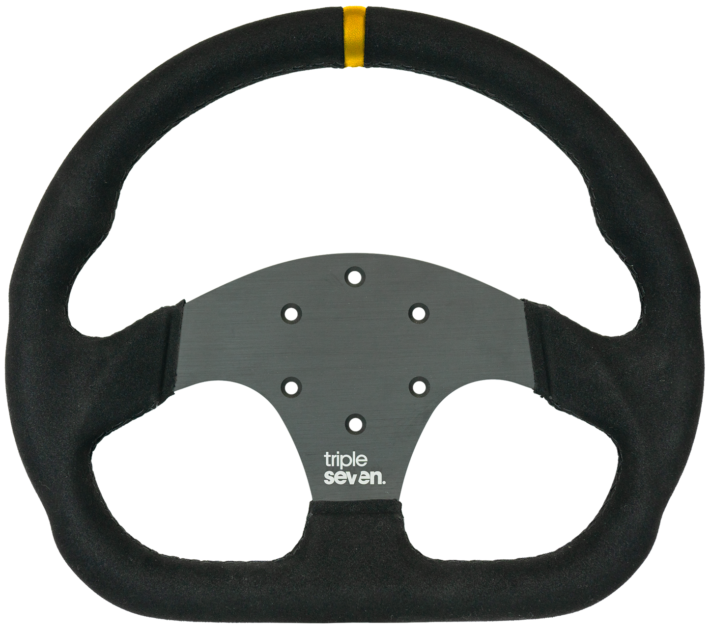 Triple Seven Steering Wheel With Colored Center Stripe