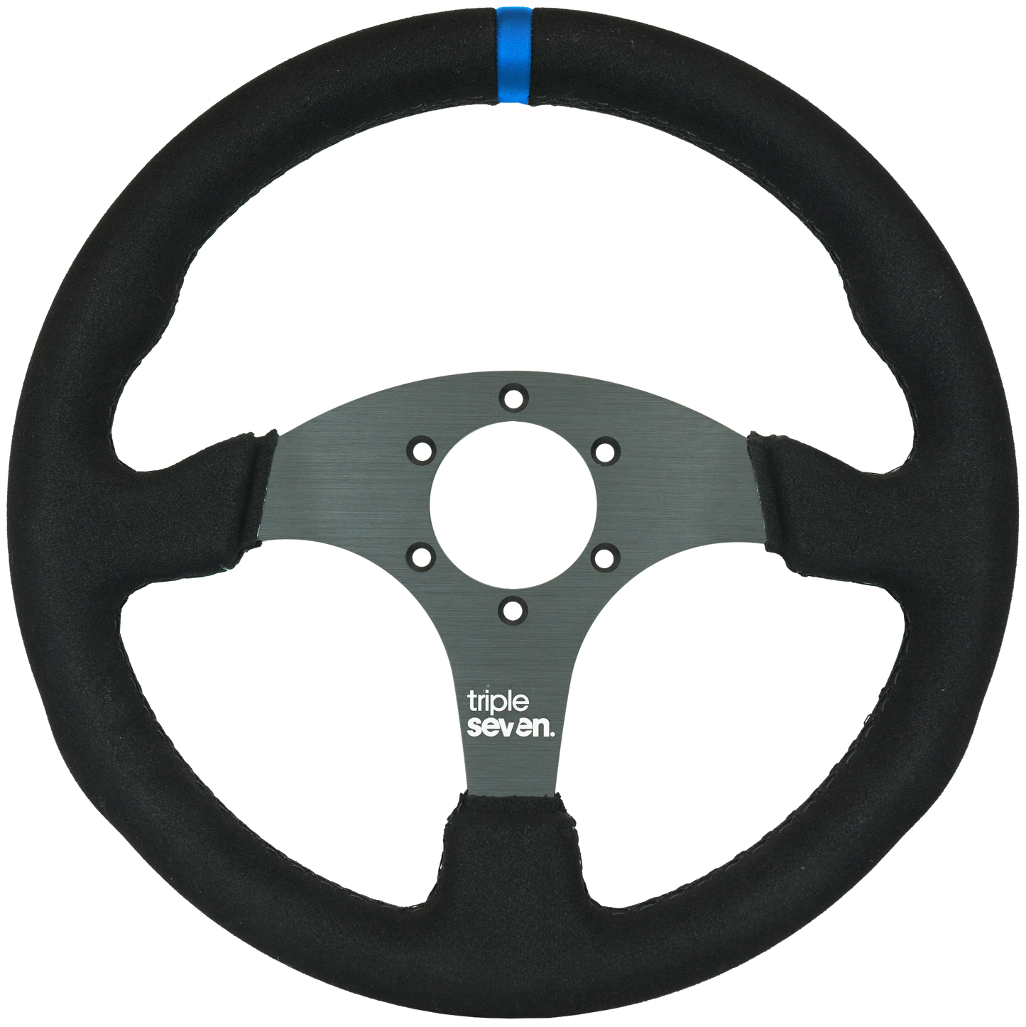 Triple Seven Steering Wheel With Colored Center Stripe