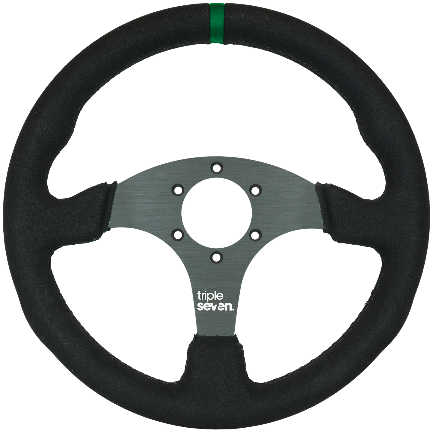 Triple Seven Steering Wheel With Colored Center Stripe