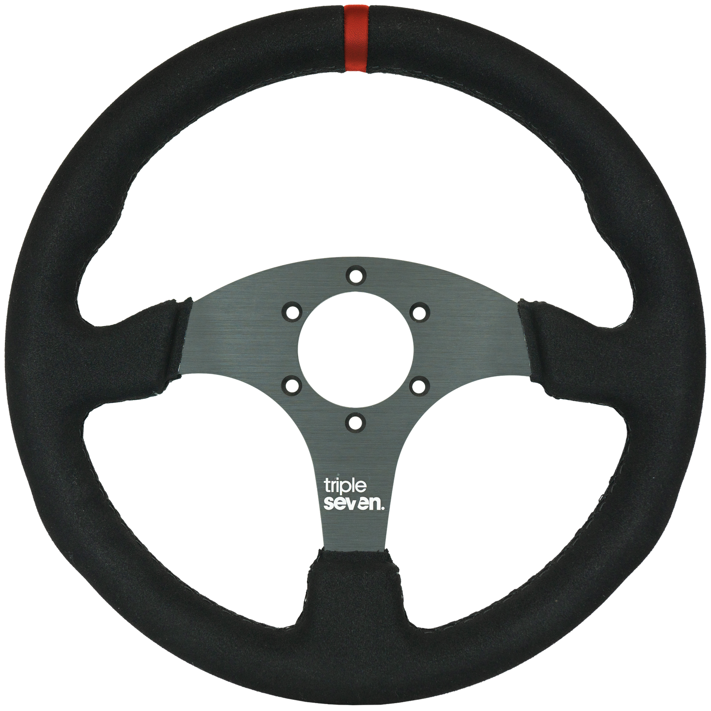 Triple Seven Steering Wheel With Colored Center Stripe