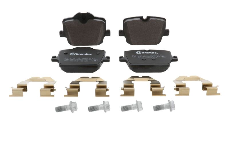 Brembo OE 2022 BMW i4/19-22 Z4/20-22 Toyota GR Supra PRIME Low-Met Brake Pad - Rear
