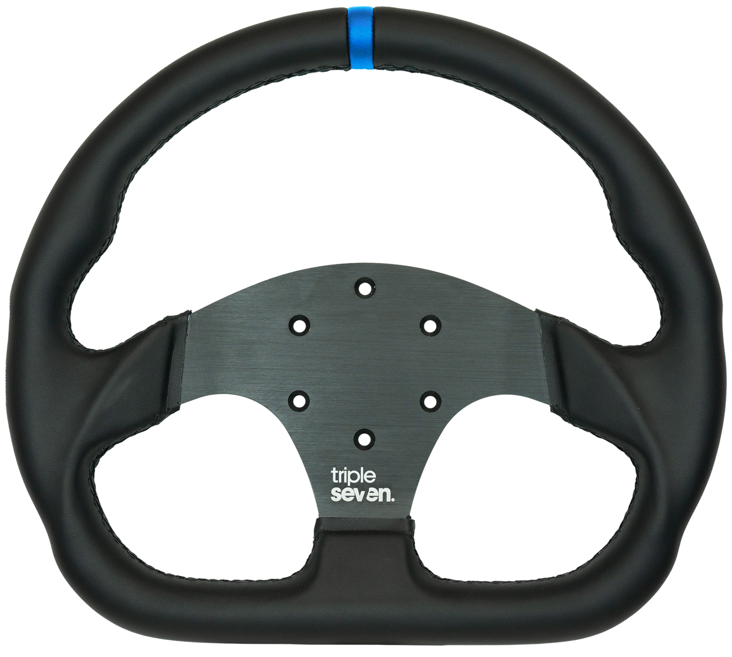 Triple Seven Steering Wheel With Colored Center Stripe