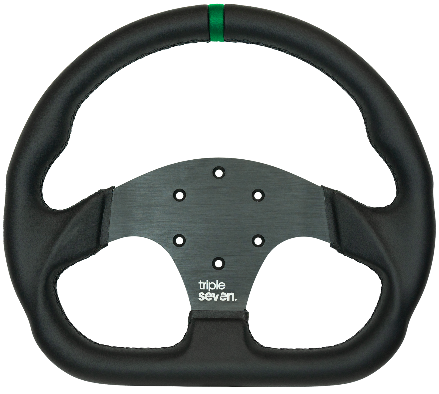 Triple Seven Steering Wheel With Colored Center Stripe