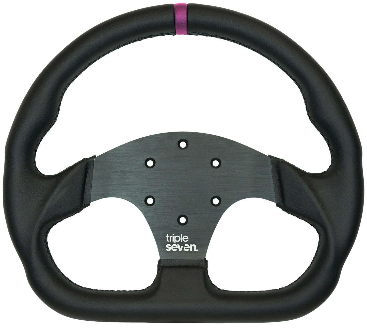 Triple Seven Steering Wheel With Colored Center Stripe