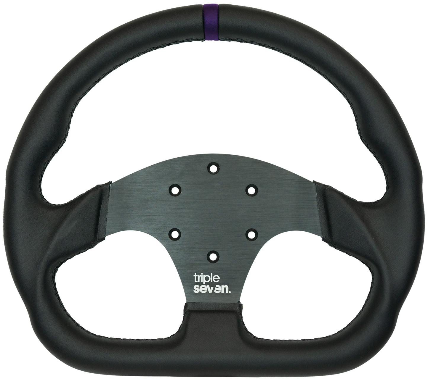 Triple Seven Steering Wheel With Colored Center Stripe